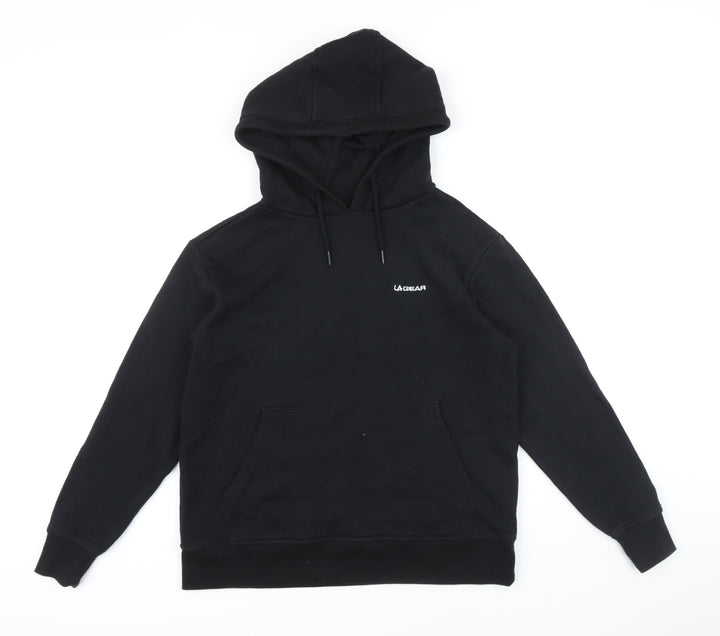 LA Gear Womens Black Polyester Pullover Hoodie Size 10