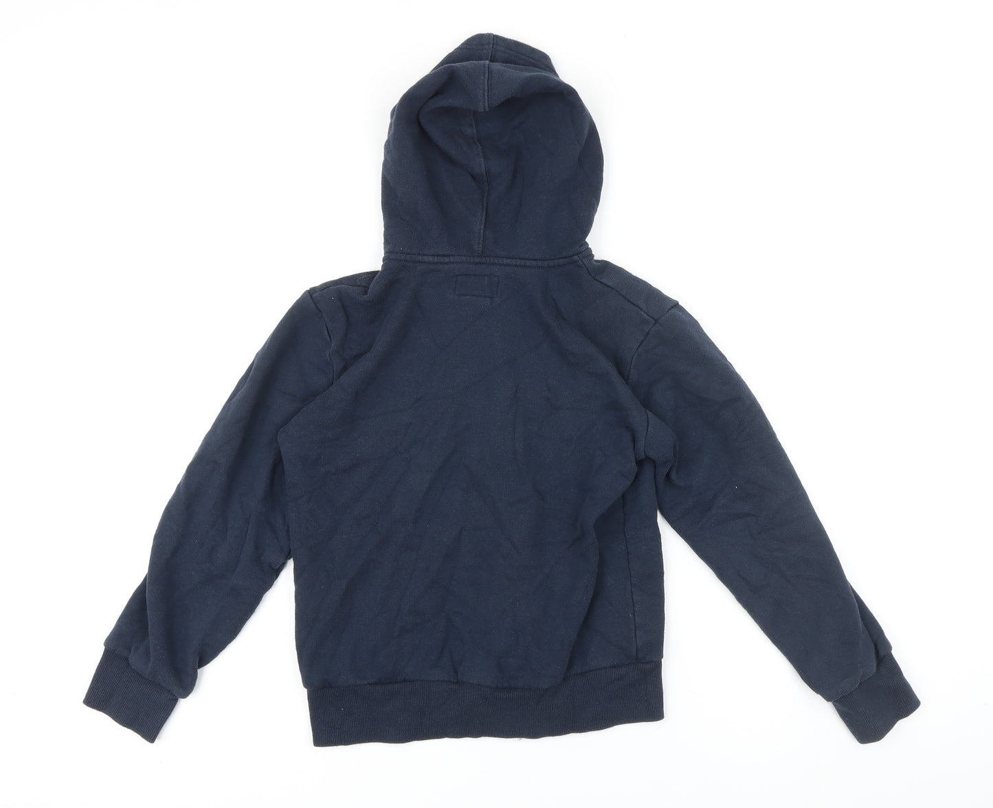 Converse Boys Blue Cotton Full Zip Hoodie Size M Zip