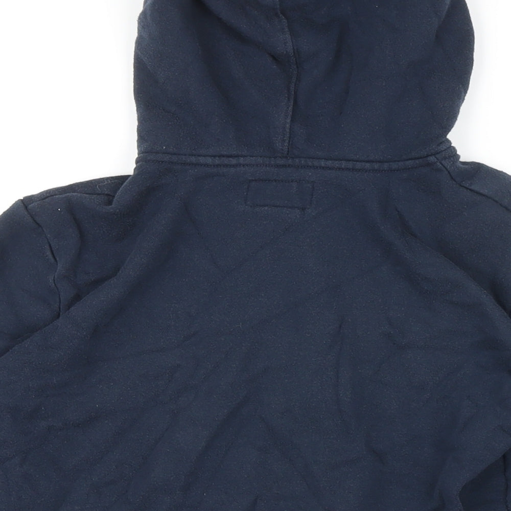 Converse Boys Blue Cotton Full Zip Hoodie Size M Zip