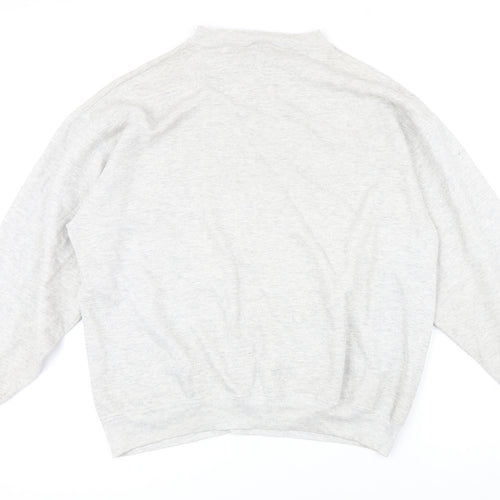 Logo 7 Mens Grey Cotton Pullover Sweatshirt Size XL
