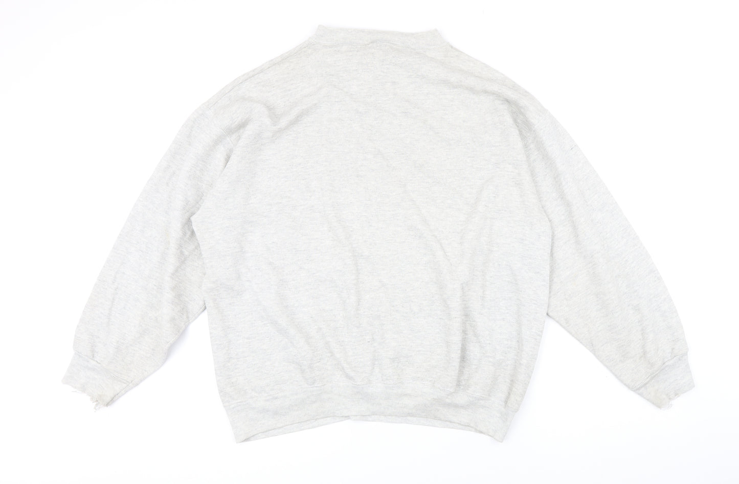 Logo 7 Mens Grey Cotton Pullover Sweatshirt Size XL