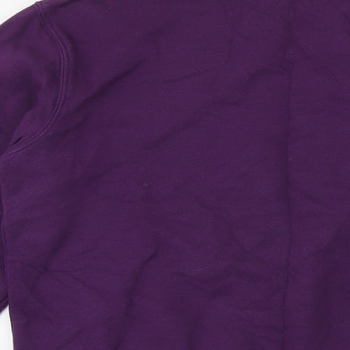 Cotton Traders Womens Purple Cotton Pullover Sweatshirt Size S