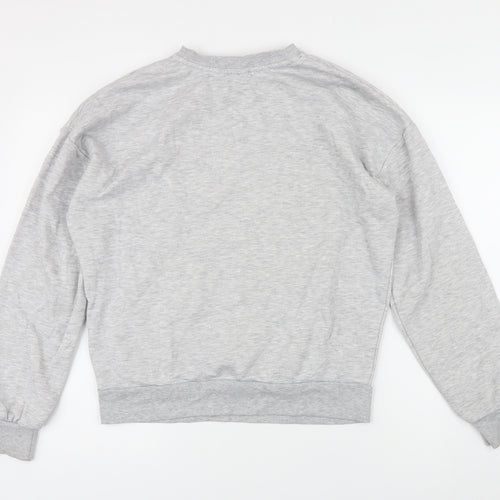 Harry Potter Womens Grey Houndstooth Cotton Pullover Sweatshirt Size S - Harry Potter