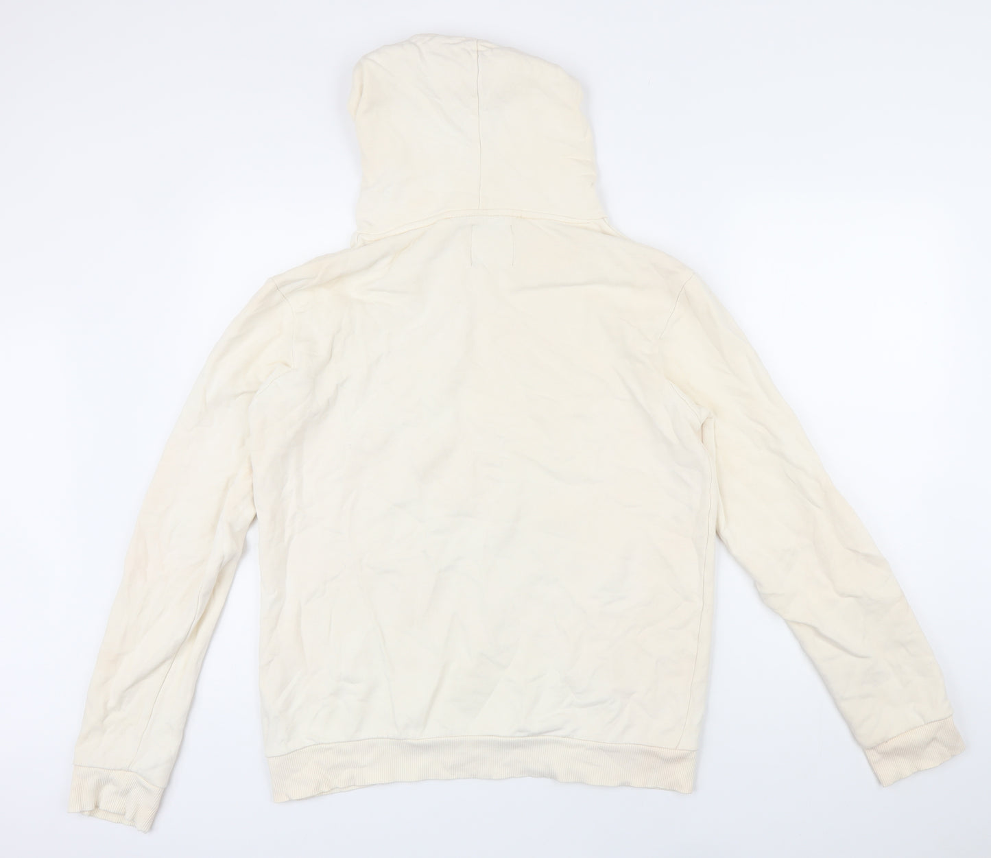 Koton Womens Ivory Cotton Pullover Hoodie Size M