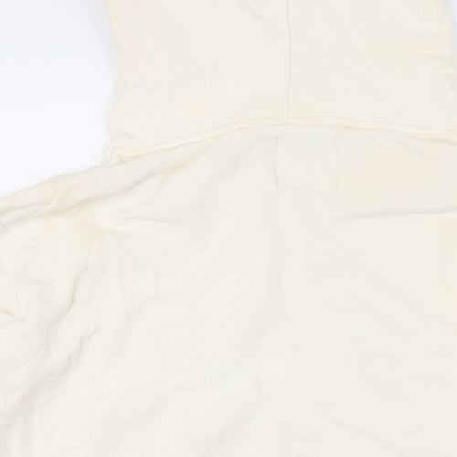 Koton Womens Ivory Cotton Pullover Hoodie Size M