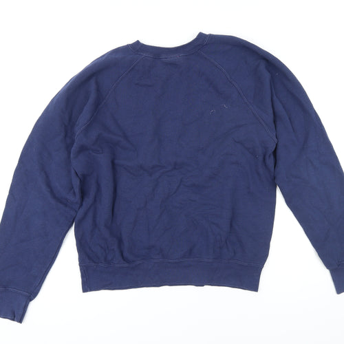 Pickle Womens Blue Cotton Pullover Sweatshirt Size M