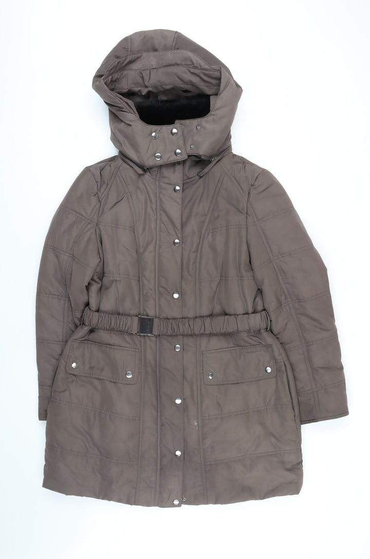 Planet Womens Brown Jacket Coat Size 14 Zip