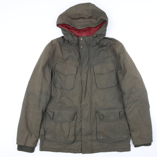 Fat Face Mens Green Jacket Coat Size M Zip