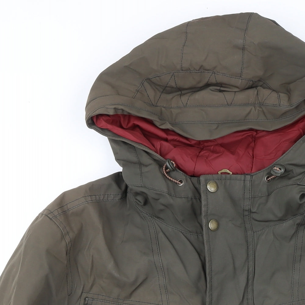 Fat Face Mens Green Jacket Coat Size M Zip