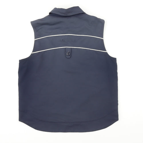 Liz Golf Womens Blue Gilet Waistcoat Size S Zip