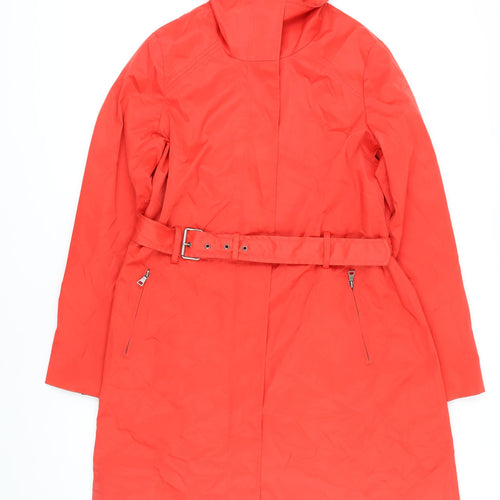 Mossimo Womens Red Rain Coat Coat Size M Zip
