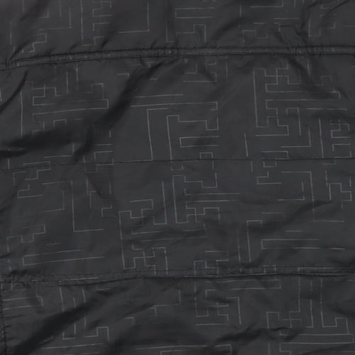 Kurt Miller Mens Black Geometric Jacket Size L Zip