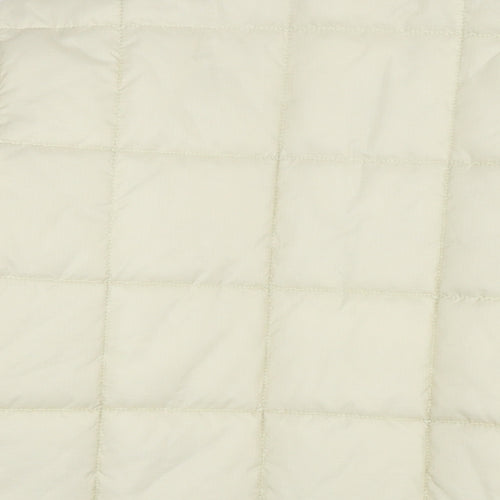 Timberland Mens Beige Quilted Jacket Size L Zip