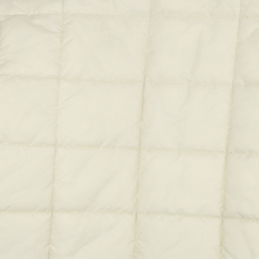 Timberland Mens Beige Quilted Jacket Size L Zip