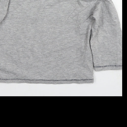 Blue Zoo Boys Grey Cotton Basic T-Shirt Size 18-24 Months Round Neck Pullover - Cool like my dad