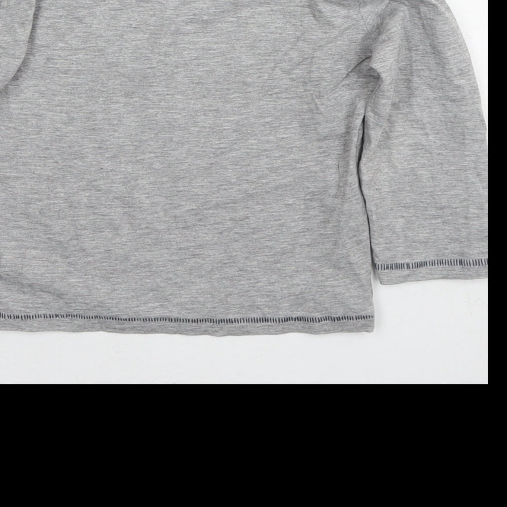 Blue Zoo Boys Grey Cotton Basic T-Shirt Size 18-24 Months Round Neck Pullover - Cool like my dad
