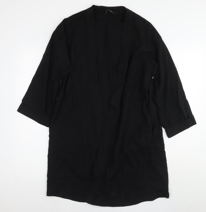 Dorothy Perkins Womens Black Kimono Blazer Size 14