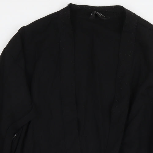 Dorothy Perkins Womens Black Kimono Blazer Size 14