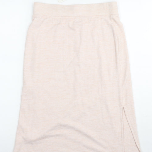 Gap Womens Beige Polyester A-Line Skirt Size XS - Side Slit(s)