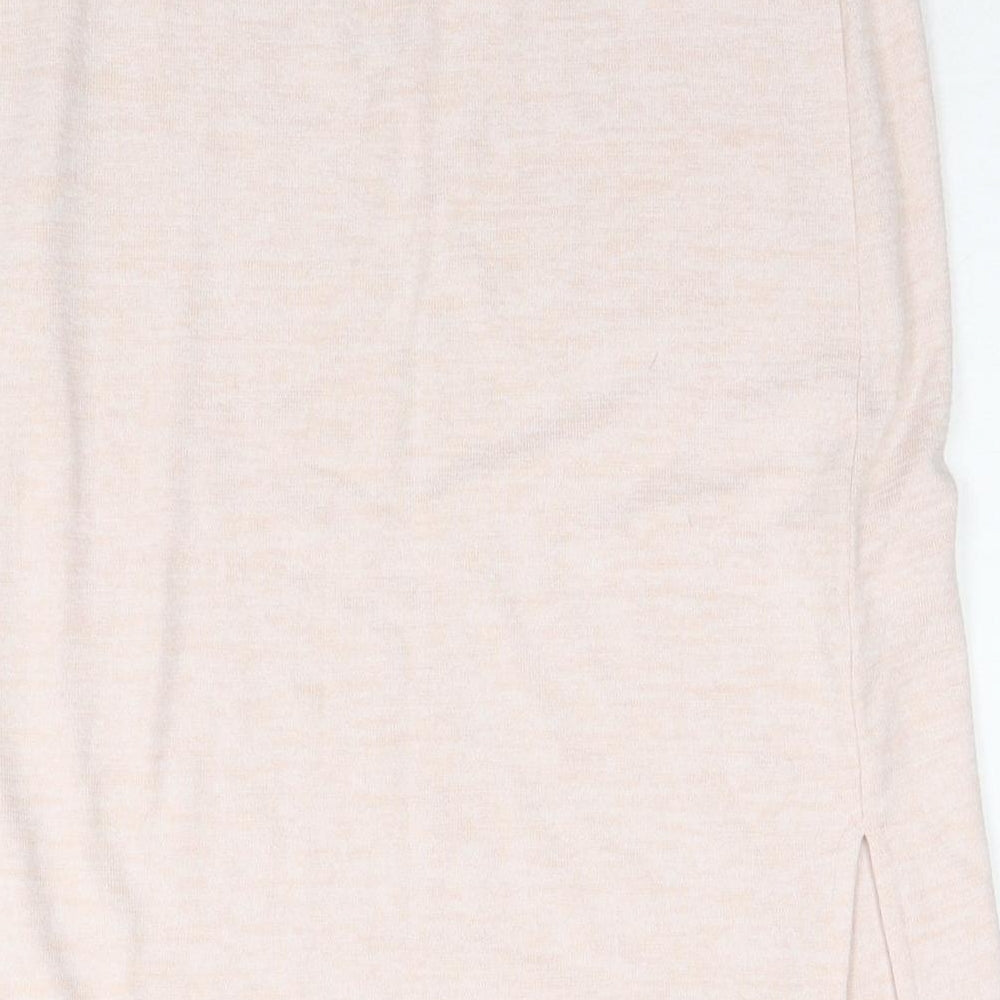 Gap Womens Beige Polyester A-Line Skirt Size XS - Side Slit(s)