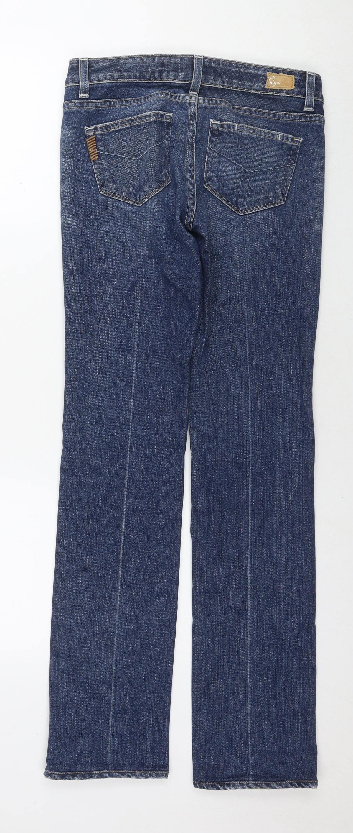 Paige Womens Blue Cotton Skinny Jeans Size 26 in L30 in Regular Zip