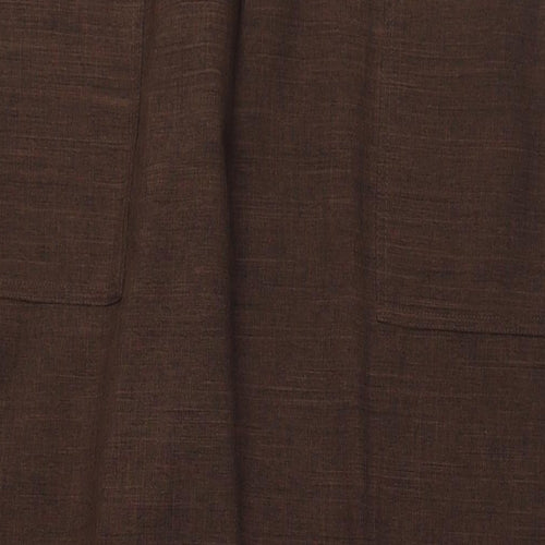 Damart Womens Brown Polyester Trousers Size 24 L29 in Regular