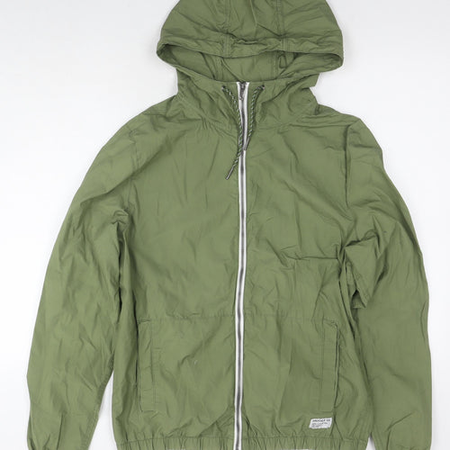 Bershka Womens Green Jacket Size M Zip