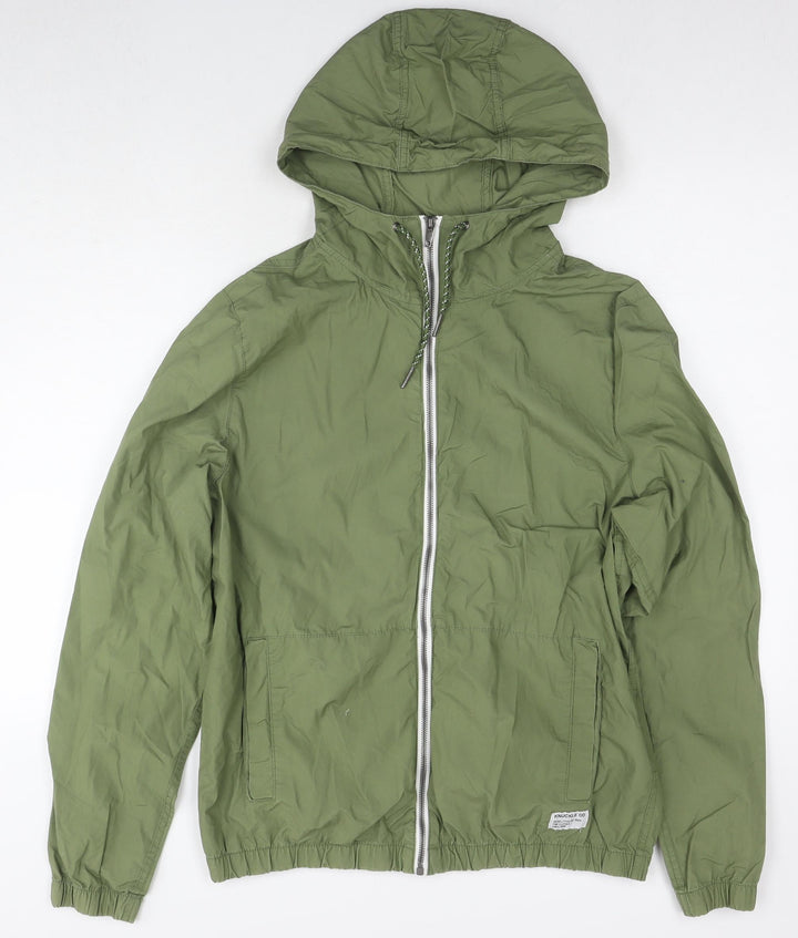Bershka Womens Green Jacket Size M Zip