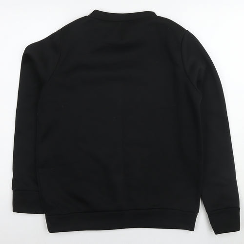 MissFiga Womens Black Polyester Pullover Sweatshirt Size M Pullover - Boss Lady Size M/L