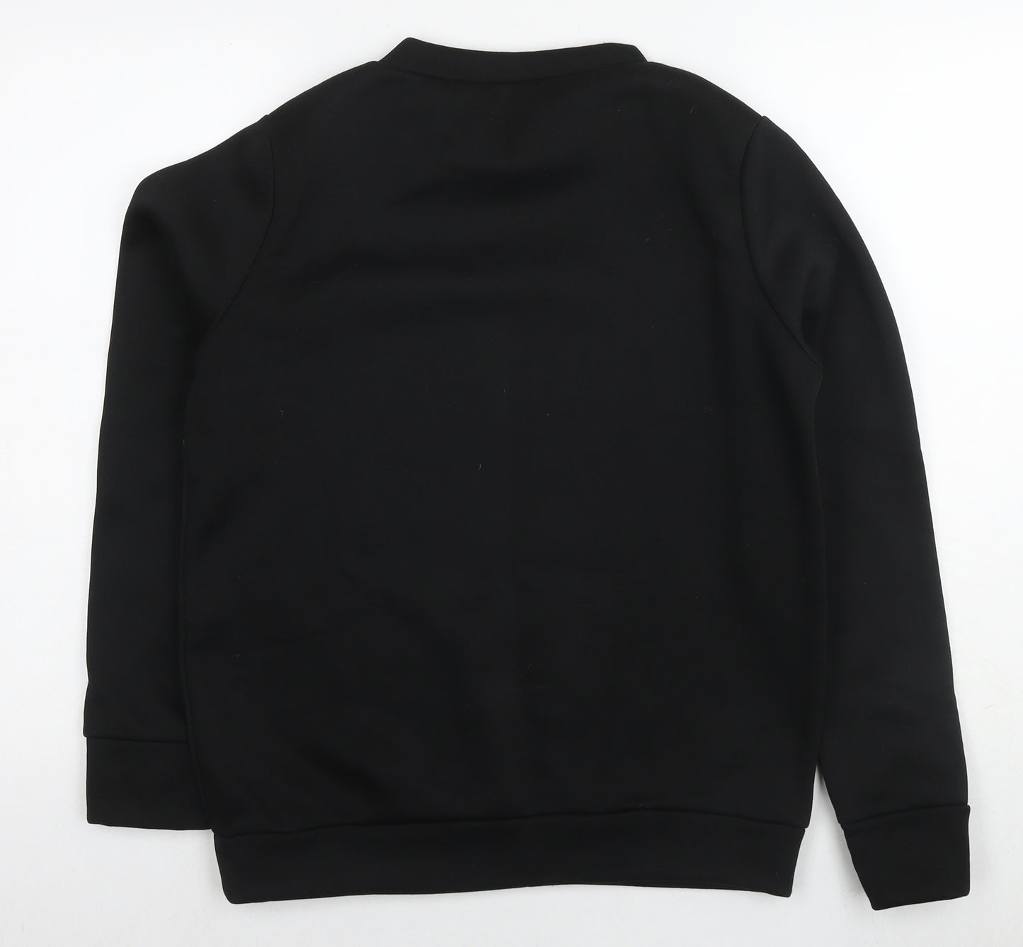 MissFiga Womens Black Polyester Pullover Sweatshirt Size M Pullover - Boss Lady Size M/L