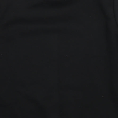 MissFiga Womens Black Polyester Pullover Sweatshirt Size M Pullover - Boss Lady Size M/L