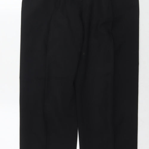 Bonmarché Womens Black Polyester Trousers Size 12 L27 in Regular Zip