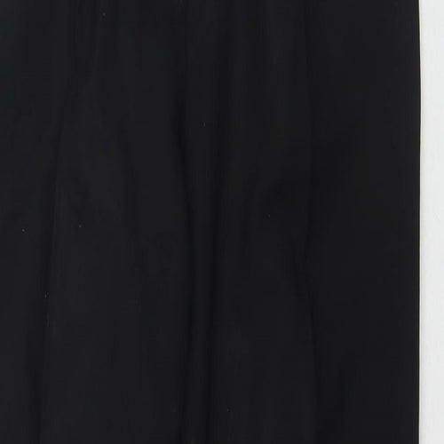 Bonmarché Womens Black Polyester Trousers Size 12 L27 in Regular Zip