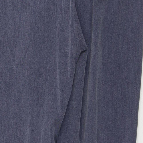 Marks and Spencer Womens Blue Polyester Trousers Size 12 L26 in Regular