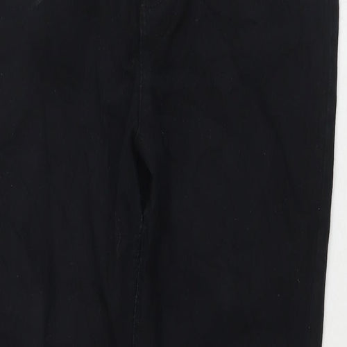 New Look Womens Black Cotton Skinny Jeans Size 16 L27 in Regular Zip