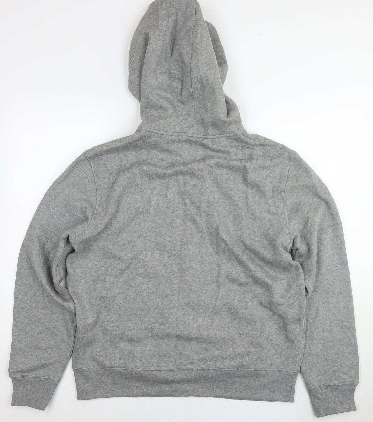 Marks and Spencer Mens Grey Polyester Full Zip Hoodie Size L
