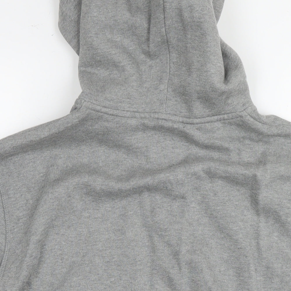 Marks and Spencer Mens Grey Polyester Full Zip Hoodie Size L