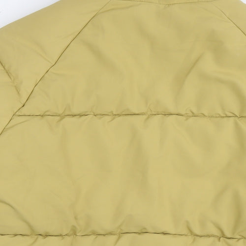 Monki Womens Yellow Parka Jacket Size S Zip