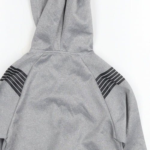 Marine Corps Boys Grey Polyester Full Zip Hoodie Size 4 Years Zip
