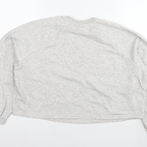 Pineapple Womens Grey Cotton Pullover Sweatshirt Size 10 Pullover - Logo Size 10-12