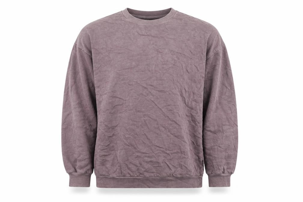 Front view of Only & Sons men’s purple cotton pullover sweatshirt, size M
