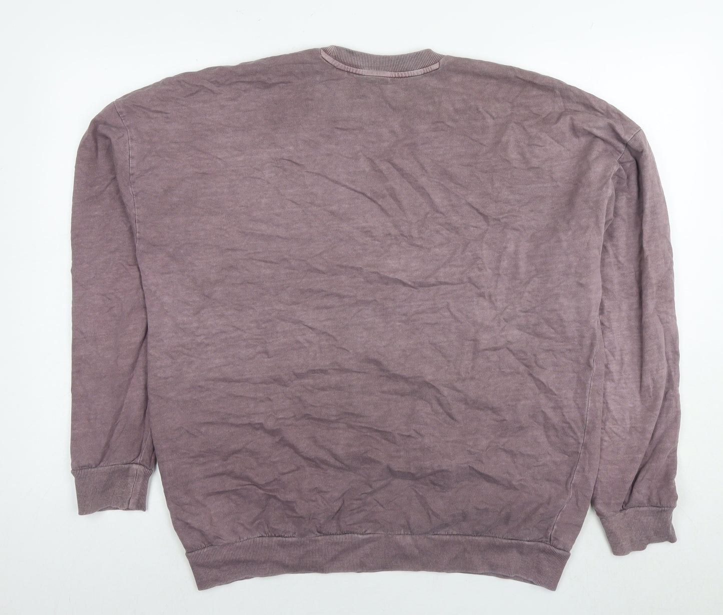 ONLY & SONS Mens Purple Cotton Pullover Sweatshirt Size M