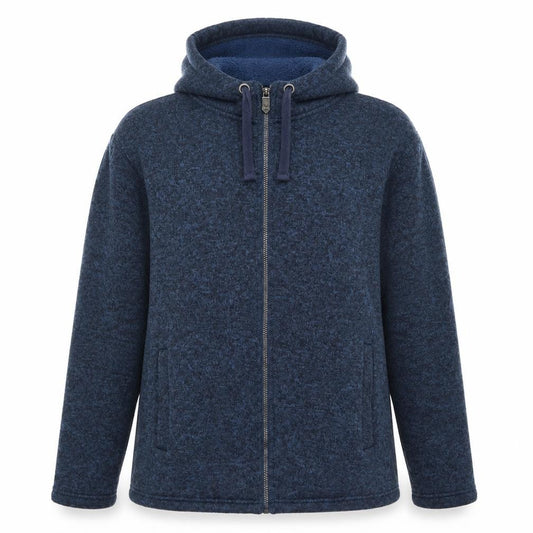 Front view of Cotton Traders women’s blue jacket, size L, zip