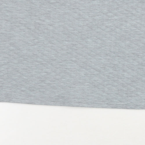 Coulture Womens Grey Cotton Pullover Sweatshirt Size M Pullover - Logo Cropped