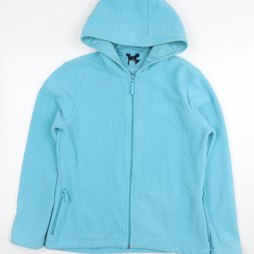 Gap Womens Blue Polyester Full Zip Hoodie Size L Zip