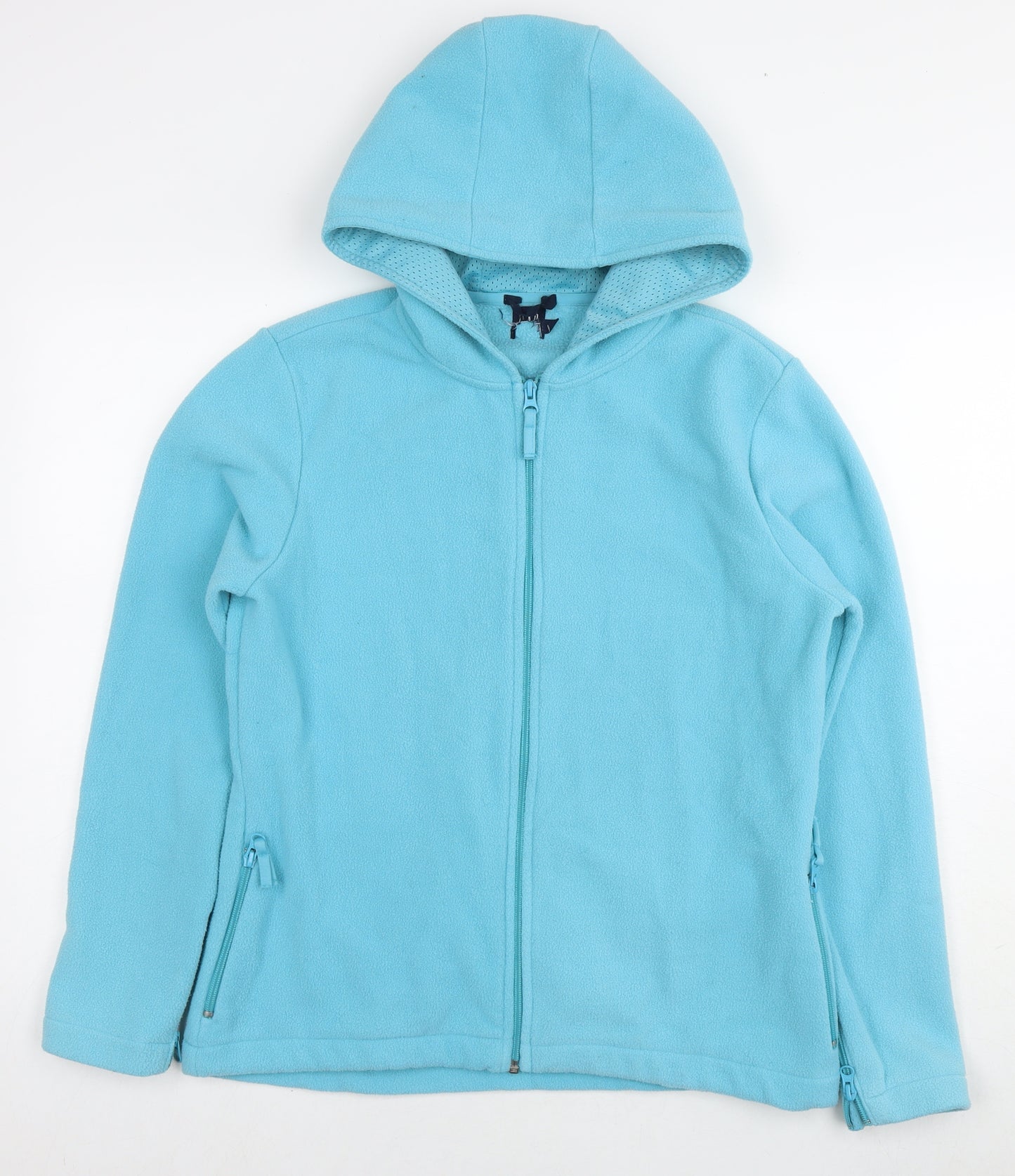 Gap Womens Blue Polyester Full Zip Hoodie Size L Zip