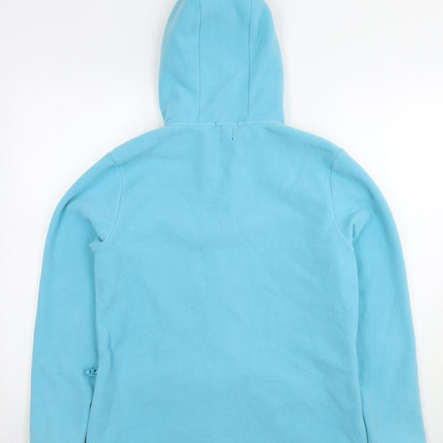 Gap Womens Blue Polyester Full Zip Hoodie Size L Zip