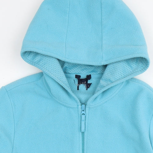 Gap Womens Blue Polyester Full Zip Hoodie Size L Zip