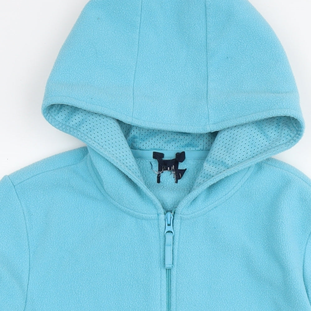 Gap Womens Blue Polyester Full Zip Hoodie Size L Zip