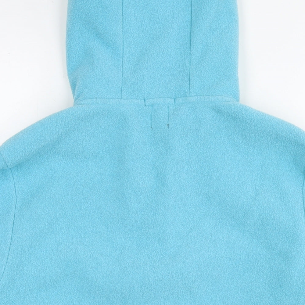 Gap Womens Blue Polyester Full Zip Hoodie Size L Zip